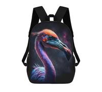 sinyumoney Sacs À Dos De 17 Pouces Cosmic Flamingo Art Print-11 Sac D'école Imprimé En 3D Pour Garçons (primaire Et Collège)