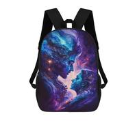 sinyumoney Sacs À Dos De 17 Pouces Cosmic Love Connection-8 Sac D'école Imprimé En 3D Pour Garçons (primaire Et Collège)
