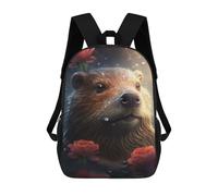 sinyumoney Sacs À Dos De 17 Pouces Cute Beaver Sac D'école Imprimé En 3D Pour Garçons (primaire Et Collège)