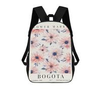 sinyumoney Sacs À Dos De 17 Pouces Dahlia Bogota Flower Market Sac D'école Imprimé En 3D Pour Garçons (primaire Et Collège)