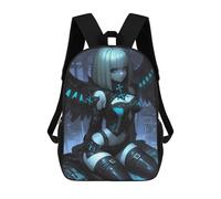 sinyumoney Sacs À Dos De 17 Pouces Dark Angel Anime Girl Gaming Sac D'école Imprimé En 3D Pour Garçons (primaire Et Collège)