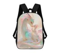 sinyumoney Sacs À Dos De 17 Pouces Dragon Family Fantasy Artwork Sac D'école Imprimé En 3D Pour Garçons (primaire Et Collège)