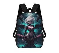 sinyumoney Sacs À Dos De 17 Pouces Dragonwings Evil Girl Sac D'école Imprimé En 3D Pour Garçons (primaire Et Collège)