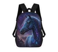 sinyumoney Sacs À Dos De 17 Pouces Galactic Horse Art Print-13 Sac D'école Imprimé En 3D Pour Garçons (primaire Et Collège)