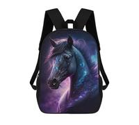 sinyumoney Sacs À Dos De 17 Pouces Galactic Horse Art Print-15 Sac D'école Imprimé En 3D Pour Garçons (primaire Et Collège)