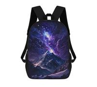 sinyumoney Sacs À Dos De 17 Pouces Galactic Mountain Majesty -2 Sac D'école Imprimé En 3D Pour Garçons (primaire Et Collège)