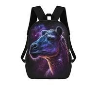 sinyumoney Sacs À Dos De 17 Pouces Galaxy Giraffe Art Print Sac D'école Imprimé En 3D Pour Garçons (primaire Et Collège)