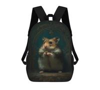 sinyumoney Sacs À Dos De 17 Pouces Hamster Holding Acorn Sac D'école Imprimé En 3D Pour Garçons (primaire Et Collège)