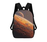 sinyumoney Sacs À Dos De 17 Pouces Mars The Red Planet Sac D'école Imprimé En 3D Pour Garçons (primaire Et Collège)