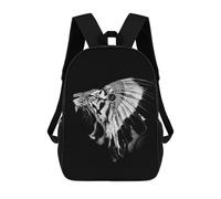 sinyumoney Sacs À Dos De 17 Pouces Native AMERICAN Tiger Sac D'école Imprimé En 3D Pour Garçons (primaire Et Collège)