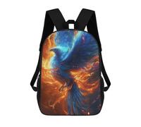 sinyumoney Sacs À Dos De 17 Pouces Phoenix Rising Firebird Artwork -5 Sac D'école Imprimé En 3D Pour Garçons (primaire Et Collège)
