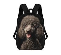 sinyumoney Sacs À Dos De 17 Pouces Poodle Dog Grooming Kit Sac D'école Imprimé En 3D Pour Garçons (primaire Et Collège)