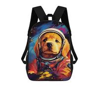 sinyumoney Sacs À Dos De 17 Pouces Space Pup Adventure -35 Sac D'école Imprimé En 3D Pour Garçons (primaire Et Collège)
