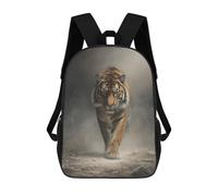 sinyumoney Sacs À Dos De 17 Pouces Tiger Wildlife Painting Artwork-2 Sac D'école Imprimé En 3D Pour Garçons (primaire Et Collège)
