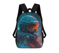sinyumoney Sacs À Dos Detailed Snow Storm Skier Sac À Dos Scolaire Pour Enfants, Sac D'école Imprimé En 3D Pour Garçons, Élèves Du Primaire Et Du Collège 17inch