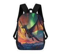 sinyumoney Sacs À Dos Dragon Soaring at Sunset Sac À Dos Scolaire Pour Enfants, Sac D'école Imprimé En 3D Pour Garçons, Élèves Du Primaire Et Du Collège 17inch