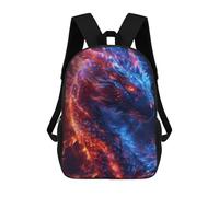 sinyumoney Sacs À Dos Fiery Blue Dragon Sac À Dos Scolaire Pour Enfants, Sac D'école Imprimé En 3D Pour Garçons, Élèves Du Primaire Et Du Collège 17inch
