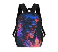 sinyumoney Sacs À Dos Flame of Passion -3 Sac À Dos Scolaire Pour Enfants, Sac D'école Imprimé En 3D Pour Garçons, Élèves Du Primaire Et Du Collège 17inch