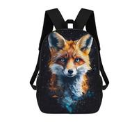sinyumoney Sacs À Dos Fox Portrait Sac À Dos Scolaire Pour Enfants, Sac D'école Imprimé En 3D Pour Garçons, Élèves Du Primaire Et Du Collège 17inch