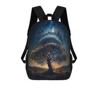 sinyumoney Sacs À Dos Galactic Tree of Life -5 Sac À Dos Scolaire Pour Enfants, Sac D'école Imprimé En 3D Pour Garçons, Élèves Du Primaire Et Du Collège 17inch