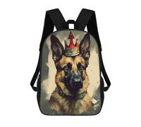 sinyumoney Sacs À Dos German Shepherd Dog Petite Sac À Dos Scolaire Pour Enfants, Sac D'école Imprimé En 3D Pour Garçons, Élèves Du Primaire Et Du Collège 17inch