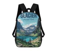sinyumoney Sacs À Dos Glacier National Park Sac À Dos Scolaire Pour Enfants, Sac D'école Imprimé En 3D Pour Garçons, Élèves Du Primaire Et Du Collège 17inch