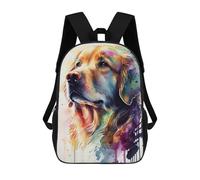 sinyumoney Sacs À Dos Golden Retriever Color Sac À Dos Scolaire Pour Enfants, Sac D'école Imprimé En 3D Pour Garçons, Élèves Du Primaire Et Du Collège 17inch