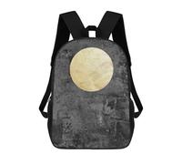 sinyumoney Sacs À Dos Gray And Gold Art F Sac À Dos Scolaire Pour Enfants, Sac D'école Imprimé En 3D Pour Garçons, Élèves Du Primaire Et Du Collège 17inch