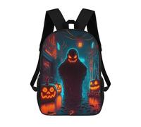 sinyumoney Sacs À Dos Halloween Ghostly Night Sac À Dos Scolaire Pour Enfants, Sac D'école Imprimé En 3D Pour Garçons, Élèves Du Primaire Et Du Collège 17inch