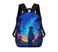 sinyumoney Sacs À Dos Imprimés En 3D 17inch Beautiful Night Boy Sacs À Dos Pour Enfants, Sacs D'école, Sacs De Voyage Mignons, Sacs À Dos Décontractés Pour Garçons
