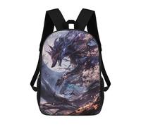 sinyumoney Sacs À Dos Imprimés En 3D 17inch Black Kitsune Fox Sacs À Dos Pour Enfants, Sacs D'école, Sacs De Voyage Mignons, Sacs À Dos Décontractés Pour Garçons