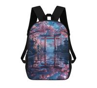 sinyumoney Sacs À Dos Imprimés En 3D 17inch Cherry Blossom Torii Gate Sacs À Dos Pour Enfants, Sacs D'école, Sacs De Voyage Mignons, Sacs À Dos Décontractés Pour Garçons