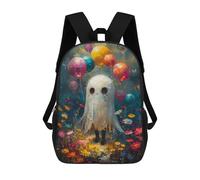 sinyumoney Sacs À Dos Imprimés En 3D 17inch Cute Ghost with Balloons Sacs À Dos Pour Enfants, Sacs D'école, Sacs De Voyage Mignons, Sacs À Dos Décontractés Pour Garçons