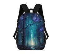 sinyumoney Sacs À Dos Imprimés En 3D 17inch Fantasy Night Forest Sacs À Dos Pour Enfants, Sacs D'école, Sacs De Voyage Mignons, Sacs À Dos Décontractés Pour Garçons