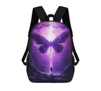 sinyumoney Sacs À Dos Imprimés En 3D 17inch Giant Purple Butterfly Sacs À Dos Pour Enfants, Sacs D'école, Sacs De Voyage Mignons, Sacs À Dos Décontractés Pour Garçons