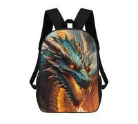 sinyumoney Sacs À Dos Imprimés En 3D 17inch Head Dragon Fire Sacs À Dos Pour Enfants, Sacs D'école, Sacs De Voyage Mignons, Sacs À Dos Décontractés Pour Garçons