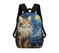 sinyumoney Sacs À Dos Imprimés En 3D 17inch Maine Coon Starry Night Sacs À Dos Pour Enfants, Sacs D'école, Sacs De Voyage Mignons, Sacs À Dos Décontractés Pour Garçons
