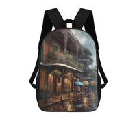 sinyumoney Sacs À Dos Imprimés En 3D 17inch New Orleans Charm USA Sacs À Dos Pour Enfants, Sacs D'école, Sacs De Voyage Mignons, Sacs À Dos Décontractés Pour Garçons