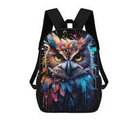 sinyumoney Sacs À Dos Imprimés En 3D 17inch Owl Wild Painting Sacs À Dos Pour Enfants, Sacs D'école, Sacs De Voyage Mignons, Sacs À Dos Décontractés Pour Garçons