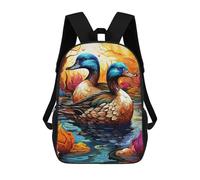 sinyumoney Sacs À Dos Imprimés En 3D 17inch Peaceful Ducks Sacs À Dos Pour Enfants, Sacs D'école, Sacs De Voyage Mignons, Sacs À Dos Décontractés Pour Garçons