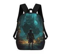 sinyumoney Sacs À Dos Imprimés En 3D 17inch Pirates Memoirs Sacs À Dos Pour Enfants, Sacs D'école, Sacs De Voyage Mignons, Sacs À Dos Décontractés Pour Garçons