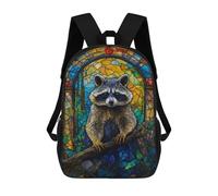 sinyumoney Sacs À Dos Imprimés En 3D 17inch Raccoon Abstract Stained G Sacs À Dos Pour Enfants, Sacs D'école, Sacs De Voyage Mignons, Sacs À Dos Décontractés Pour Garçons