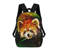 sinyumoney Sacs À Dos Imprimés En 3D 17inch Red Panda Fractal Sacs À Dos Pour Enfants, Sacs D'école, Sacs De Voyage Mignons, Sacs À Dos Décontractés Pour Garçons