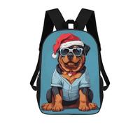 sinyumoney Sacs À Dos Imprimés En 3D 17inch Rottweiler Christmas Sacs À Dos Pour Enfants, Sacs D'école, Sacs De Voyage Mignons, Sacs À Dos Décontractés Pour Garçons