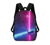 sinyumoney Sacs À Dos Imprimés En 3D 17inch Sport Neon Hockey Stick Sacs À Dos Pour Enfants, Sacs D'école, Sacs De Voyage Mignons, Sacs À Dos Décontractés Pour Garçons
