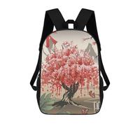 sinyumoney Sacs À Dos Imprimés En 3D 17inch Traditional Japanese Tree Sacs À Dos Pour Enfants, Sacs D'école, Sacs De Voyage Mignons, Sacs À Dos Décontractés Pour Garçons