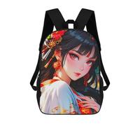sinyumoney Sacs À Dos Imprimés En 3D Pour Enfants 17inch Anime Girl in Traditional Sac D'école Pour Enfants, Sac De Voyage, Sac À Livres Tendance, Grand Sac À Dos