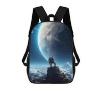 sinyumoney Sacs À Dos Imprimés En 3D Pour Enfants 17inch Astronaut Space Galaxy Sacs À Livres Garçon Fille Sac D'école Pour Enfants Sac À Dos Avec Grandes Poches Pour L'école