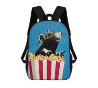 sinyumoney Sacs À Dos Imprimés En 3D Pour Enfants 17inch Banksy Graffiti Rat Sac D'école Pour Enfants, Sac De Voyage, Sac À Livres Tendance, Grand Sac À Dos