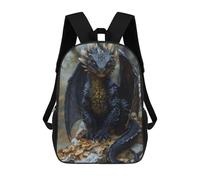 sinyumoney Sacs À Dos Imprimés En 3D Pour Enfants 17inch Black Dragon Whelp Sacs À Livres Garçon Fille Sac D'école Pour Enfants Sac À Dos Avec Grandes Poches Pour L'école